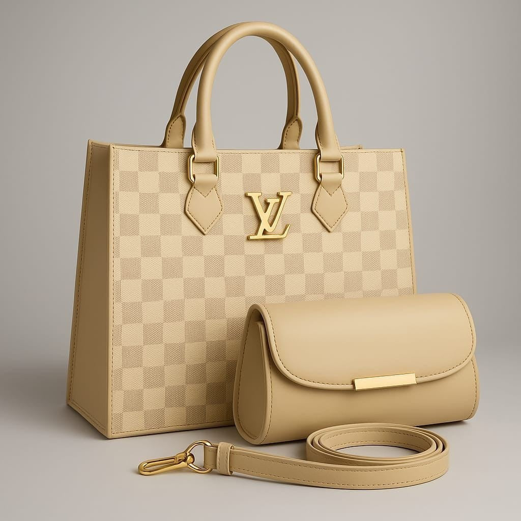 LV Branded Luxury Hand Bags for Girls – Stylish Shoulder Bag with Adjustable Strap