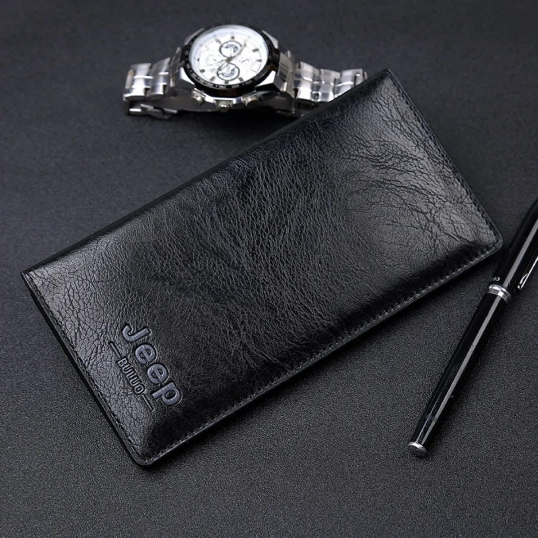 New Trendy SLIM PU Leather Long Wallet