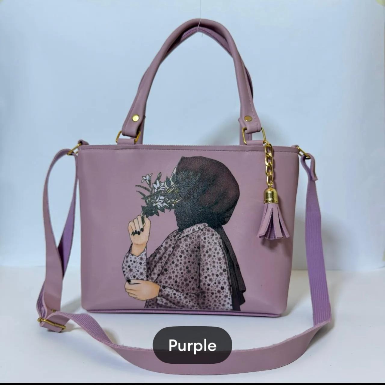 New Design Handbags For Girls latest Printed Hijabi Girl design