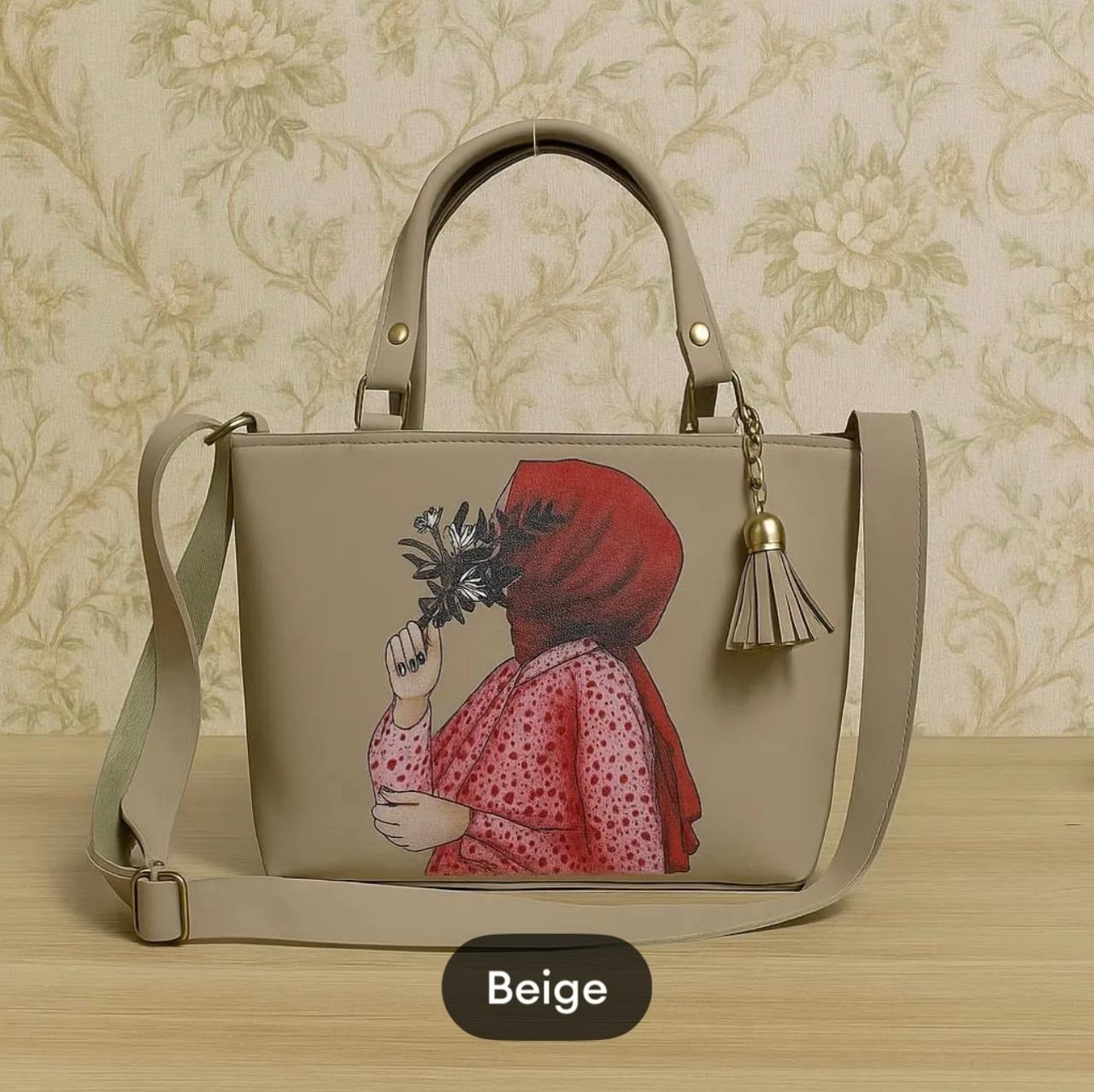 New Design Handbags For Girls latest Printed Hijabi Girl design