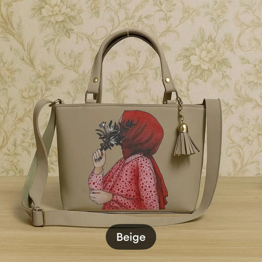 New Design Handbags For Girls latest Printed Hijabi Girl design