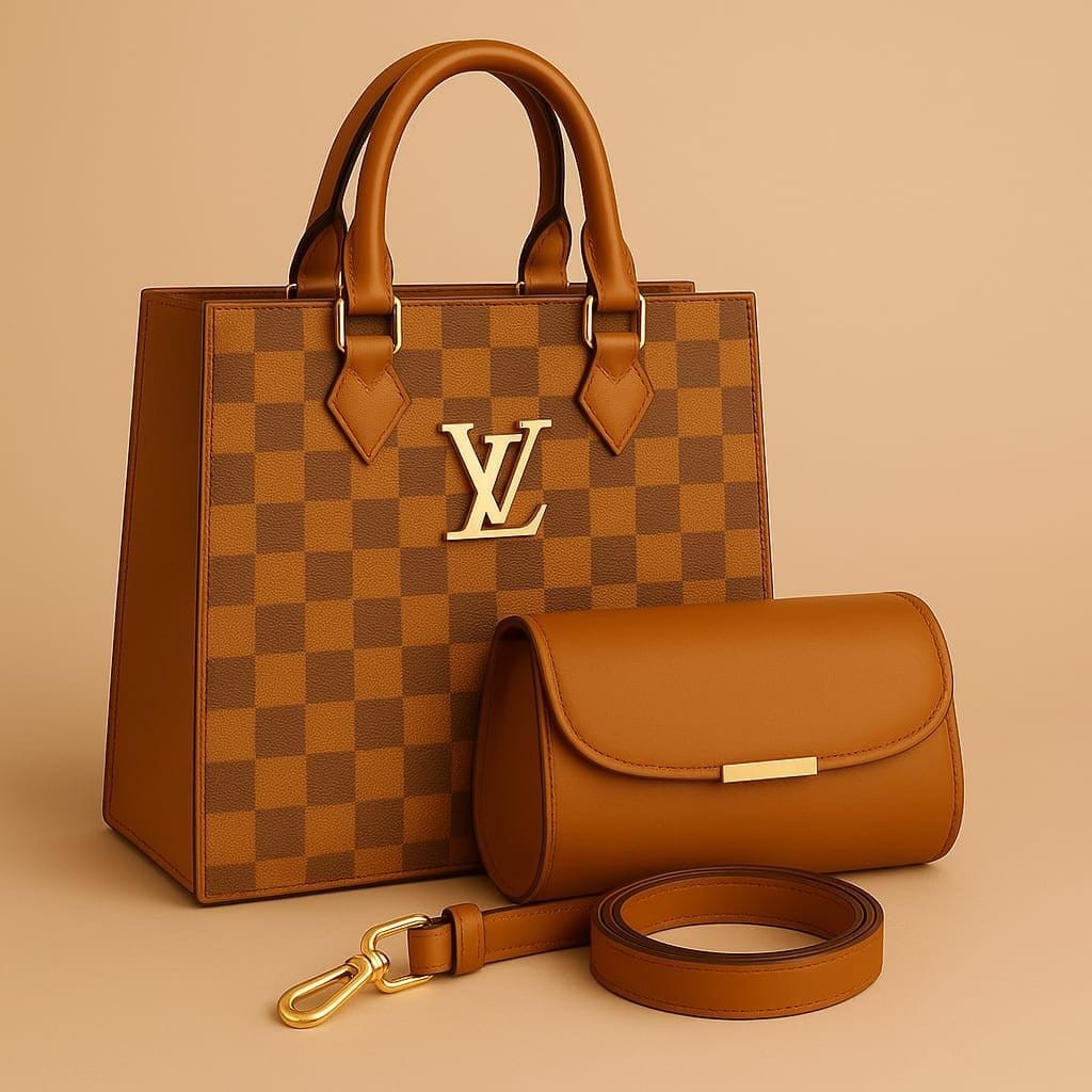LV Branded Luxury Hand Bags for Girls – Stylish Shoulder Bag with Adjustable Strap