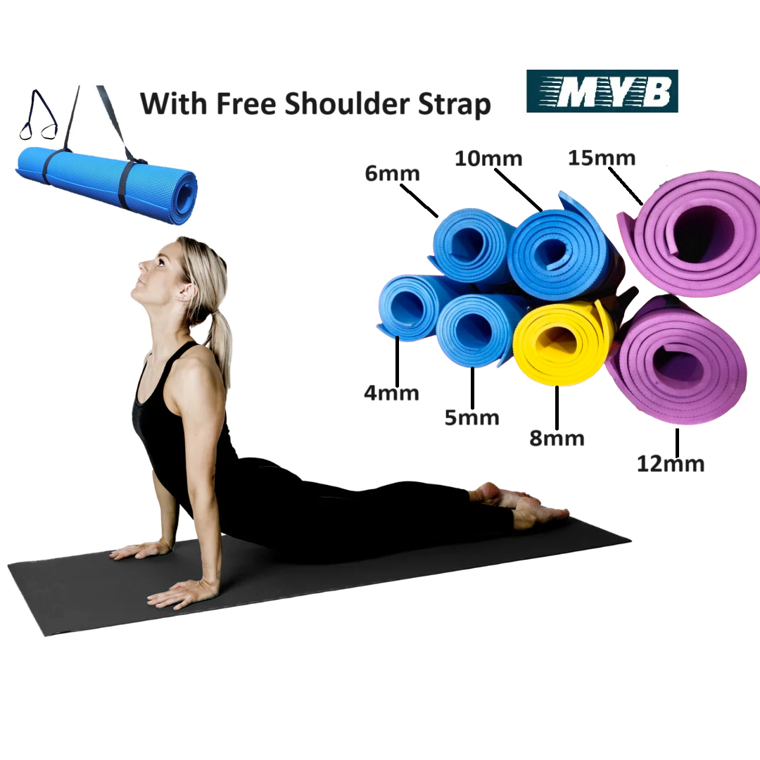 12mm Yoga Mat for Women and Men