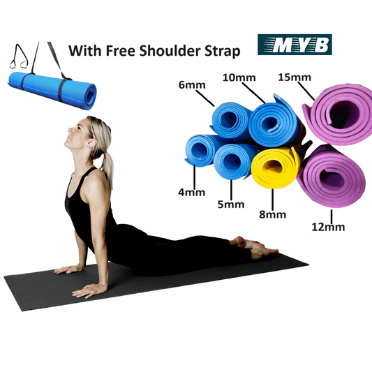 12mm Yoga Mat for Women and Men