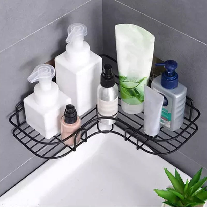 Set of 2 Bathroom kitchen Punch rack , multifuctional shampoo & accessories holder